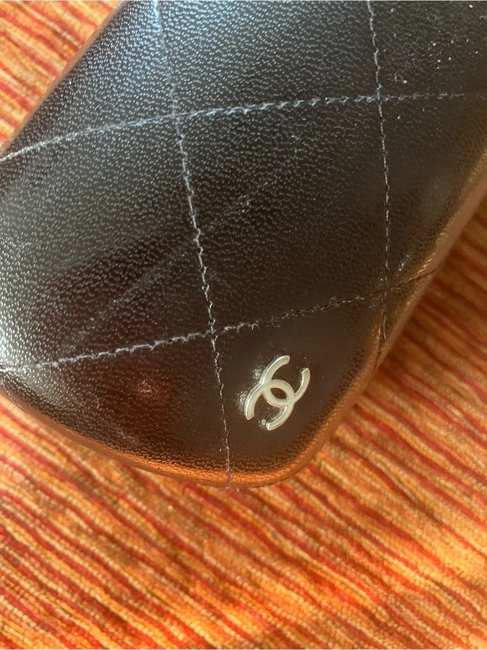 CHANEL quilted leather